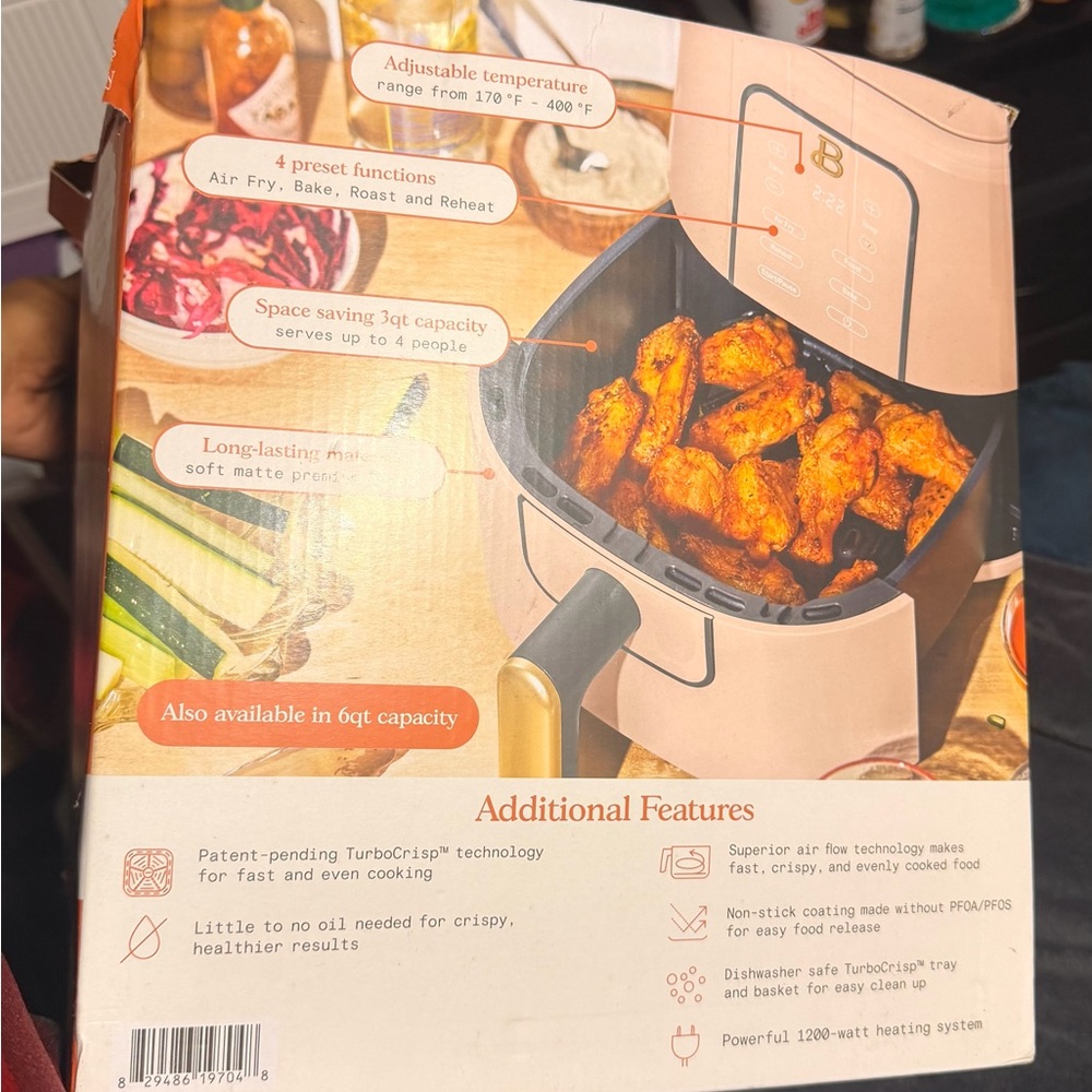 Kitchenware Pink 3QT Air Fryer by - Picture 3 of 3